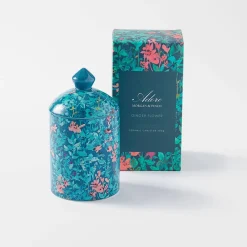 Adore Scented Candle with Ceramic Lid - Ginger Flower
