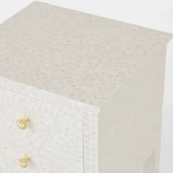 Alice Inlay 2 Drawer Bedside Table