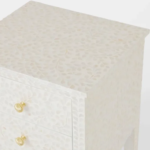 Alice Inlay 2 Drawer Bedside Table