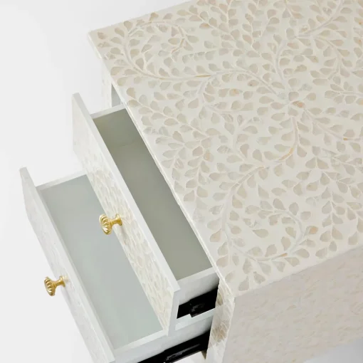 Alice Inlay 2 Drawer Bedside Table