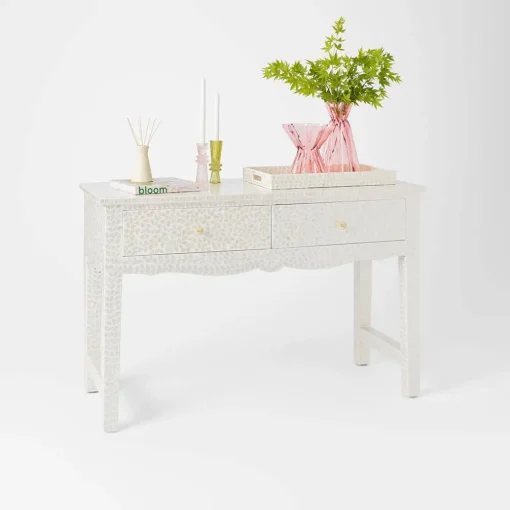 Alice Inlay 2 Drawer Console Table