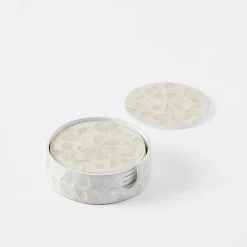 Alice Inlay Coasters in Holder