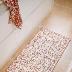 Alva Bath Mat - Olive Green/Ivory