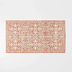 Alva Bath Mat - Olive Green/Ivory
