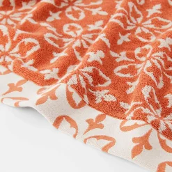 Alva Towel - Rust/Ivory