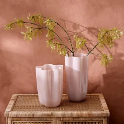 Amara Glass Vase Large - Milky Pink