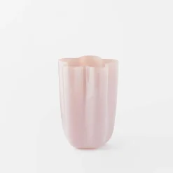 Amara Glass Vase Small - Milky Pink