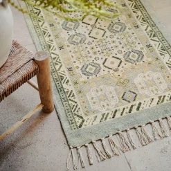 Andes Printed Bath Runner - Rust