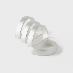 Arched Napkin Ring Set Of 4 - Gold