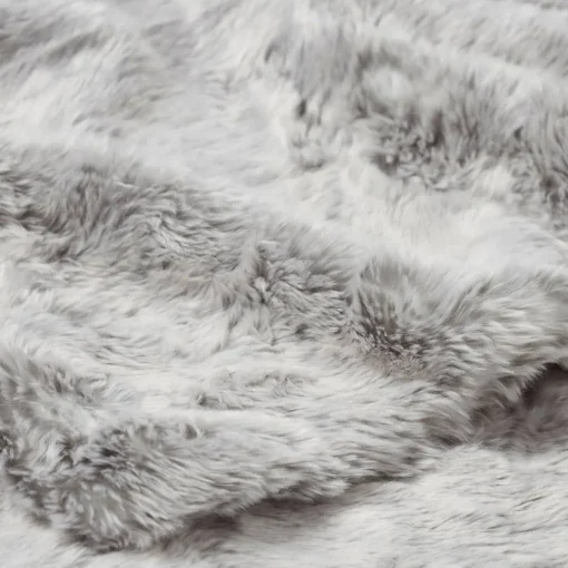 Arctic Faux Fur Throw - Possum
