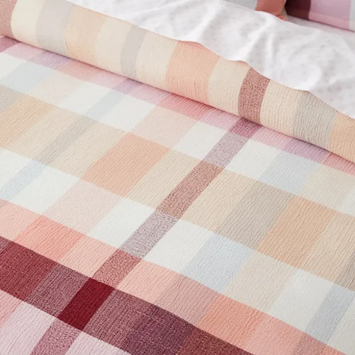Arlo Quilt Cover - Peach, Pink