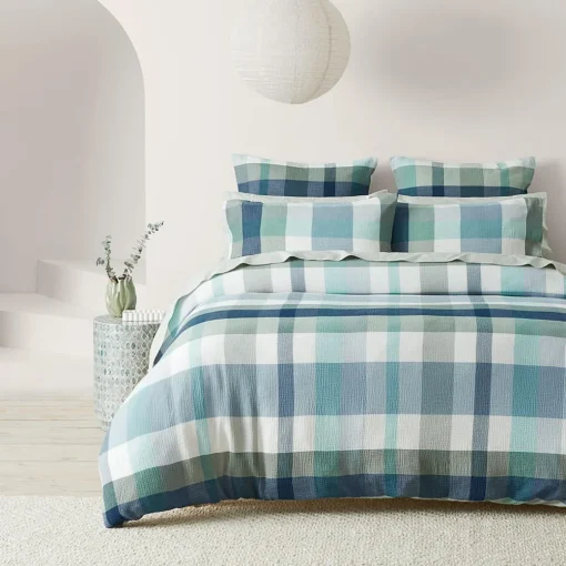 Arlo Quilt Cover - Peach, Pink