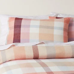 Arlo Quilt Cover - Peach, Pink