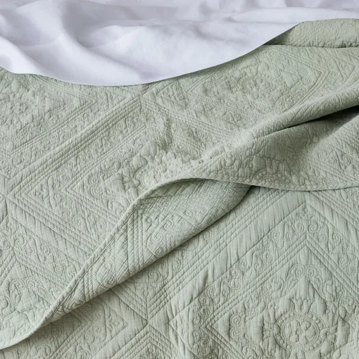 Asher Coverlet - Sage Green