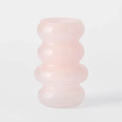 Azure Stacked Glass Vase