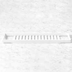 Bamboo Bath Caddy - White