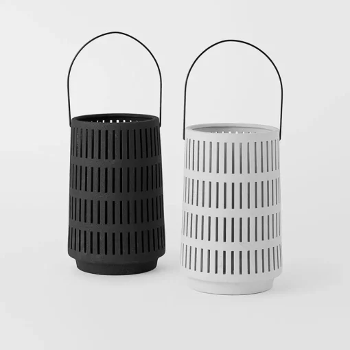 Bayos Ceramic Lantern - Black