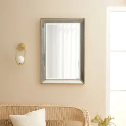 Beaded Edge Framed Mirror