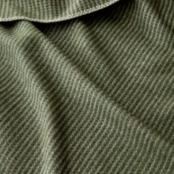Beckett Wool Blanket - Olive/Ivory
