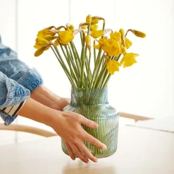 Bennett Ribbed Glass Vase Medium