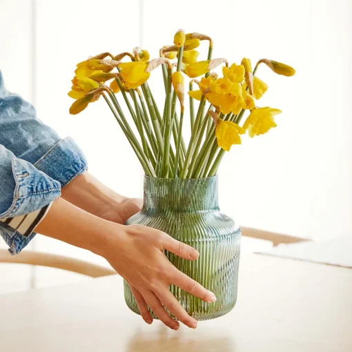 Bennett Ribbed Glass Vase Medium