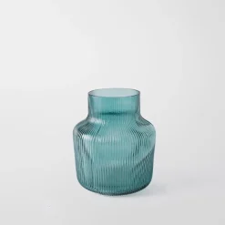 Bennett Ribbed Glass Vase Medium