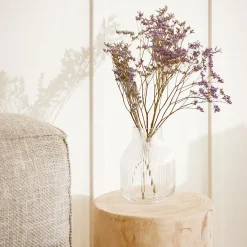 Bennett Ribbed Glass Vase Small