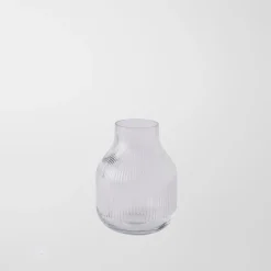 Bennett Ribbed Glass Vase Small