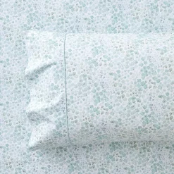 Beth Cotton Sheet Set - Green Floral