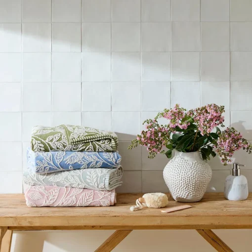 Birdsong Towel - Dusty Rose