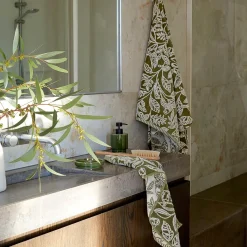 Birdsong Towel - Dusty Rose