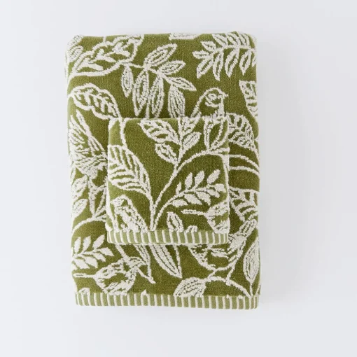 Birdsong Towel - Dusty Rose