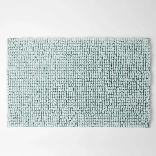 Bobble Melange Bath Mat - Charcoal