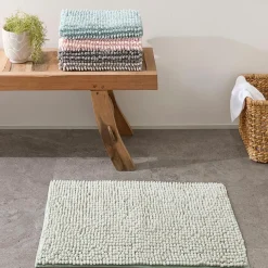 Bobble Melange Bath Mat - Charcoal