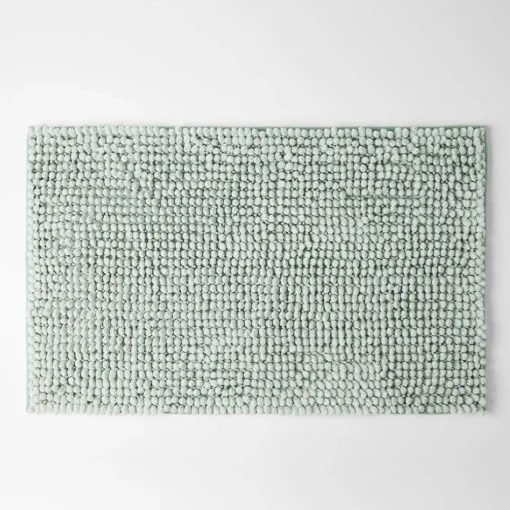 Bobble Melange Bath Mat - Charcoal