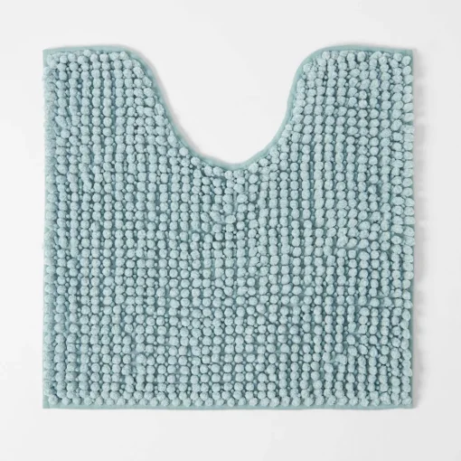 Bobble Melange Bath Mat - Charcoal