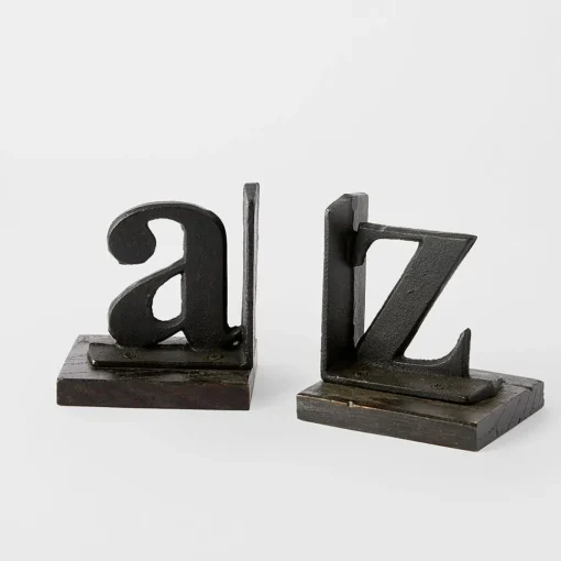 Bookends A and Z Set Of 2