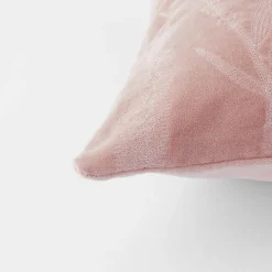 Bottle Brush Velvet Cushion - Stone