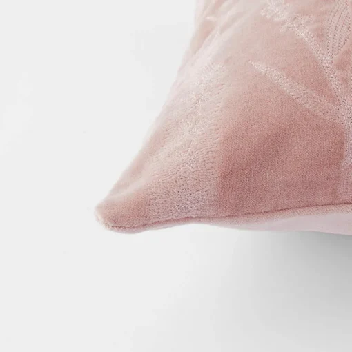 Bottle Brush Velvet Cushion - Stone