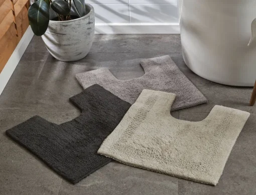 Braxton Contour Bath Mat - Zinc