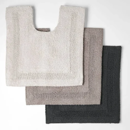 Braxton Contour Bath Mat - Zinc