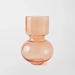 Bubble Glass Vase Round
