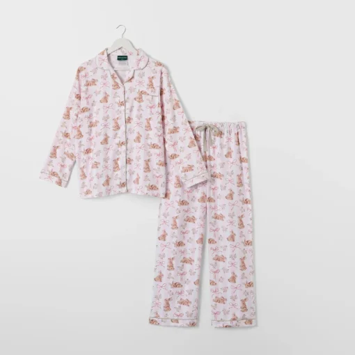 Bunny Bow Flannelette Pyjamas
