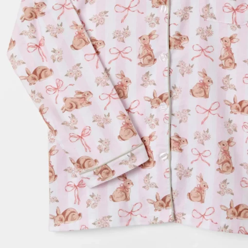 Bunny Bow Flannelette Pyjamas