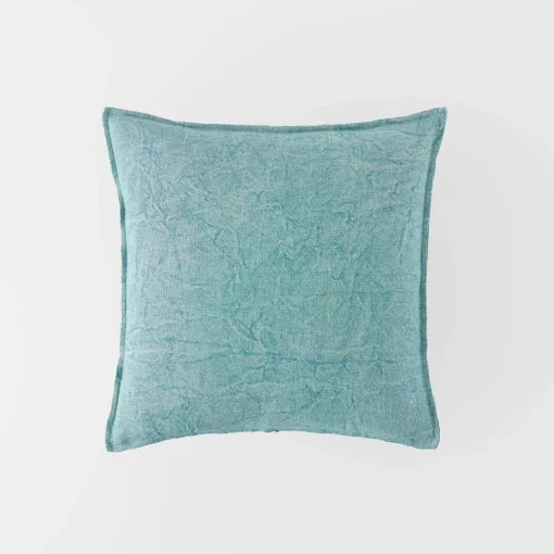 Cameron Linen Cushion - Midnight/Teal