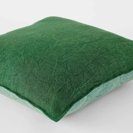 Cameron Linen Cushion - Midnight/Teal