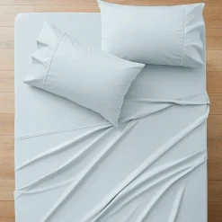 Carlson Royale 600 TC Egyptian Sateen Sheet Sets - Smoke Blue