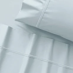 Carlson Royale 600 TC Egyptian Sateen Sheet Sets - Smoke Blue