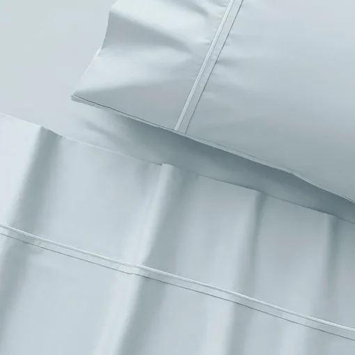 Carlson Royale 600 TC Egyptian Sateen Sheet Sets - Smoke Blue