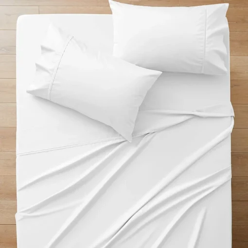 Carlson Royale 600 TC Egyptian Sateen Sheet Sets - Smoke Blue